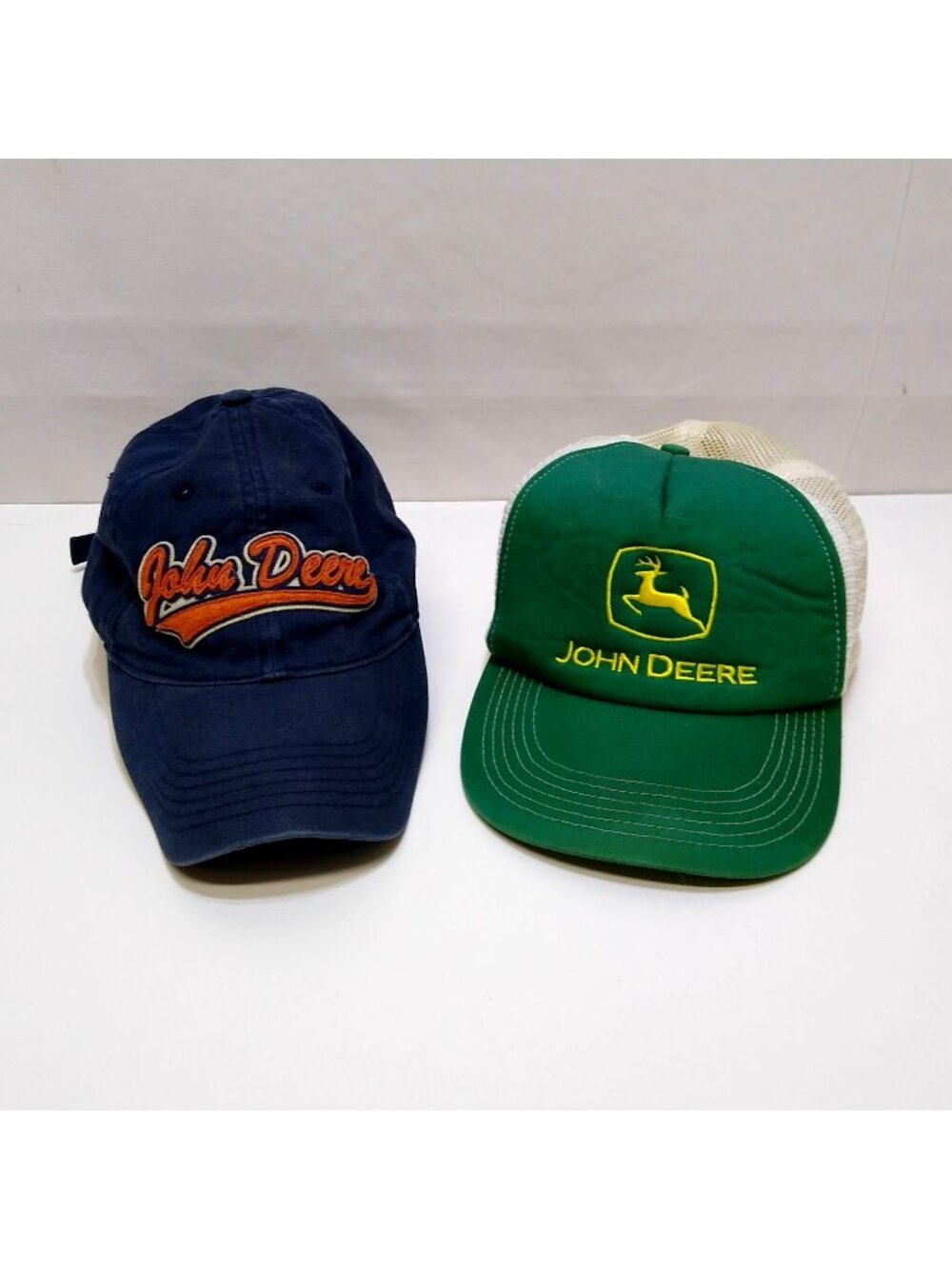 John Deere Hats Bundle Blue Hat K-Products Strapback Green Hat Mesh Trucker Cap